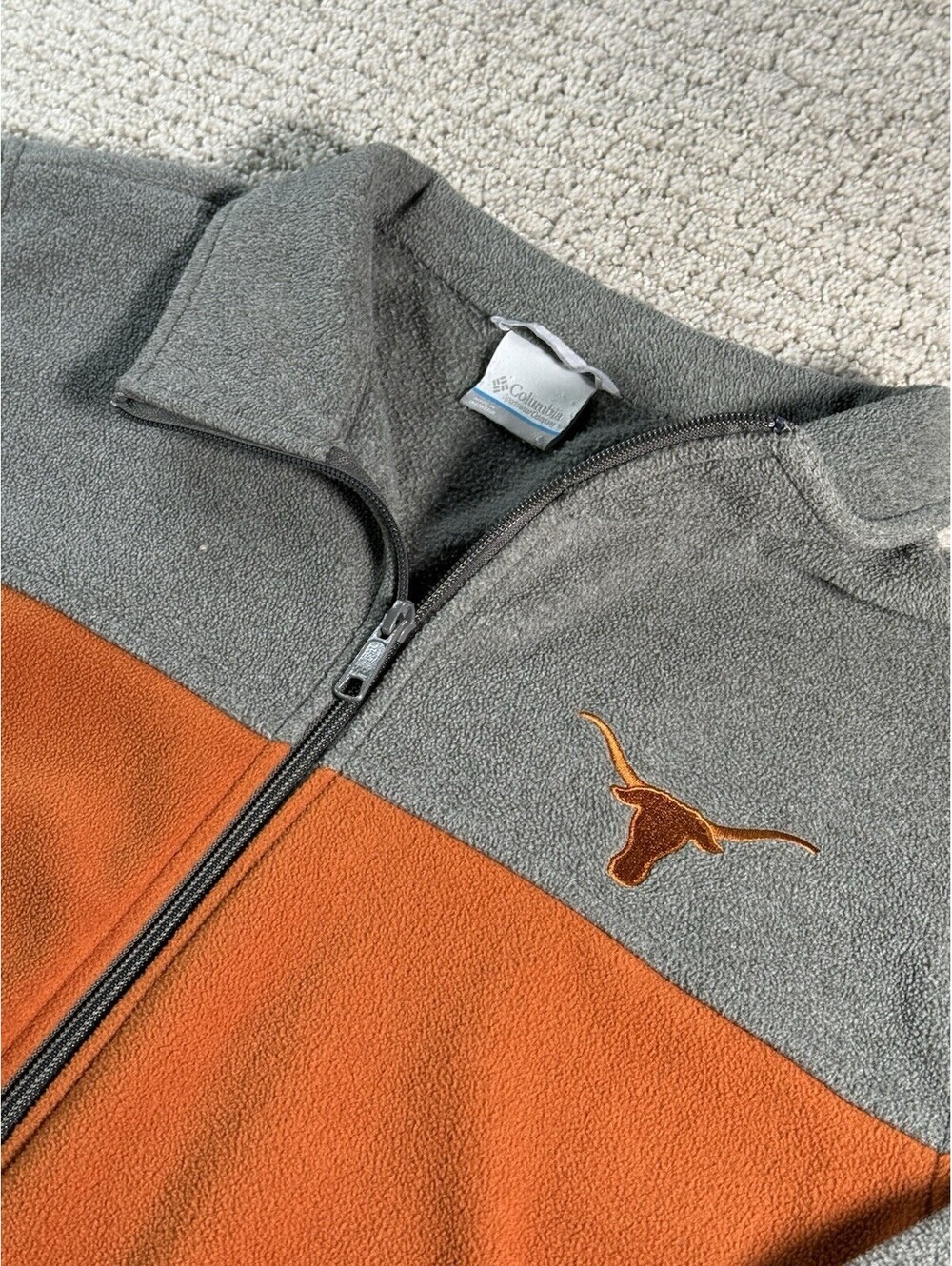 Columbia Texas Longhorns Full Zip Fleece Jacket - Size Large